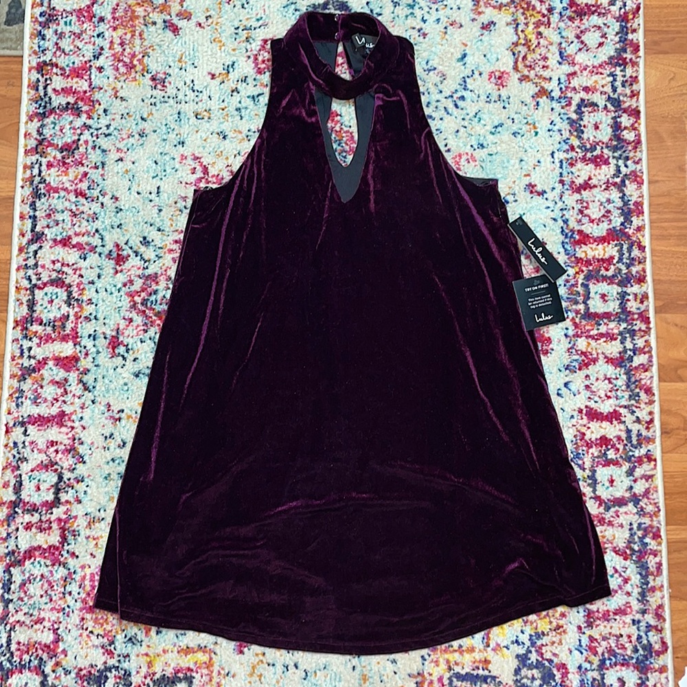 Purple Velour dress